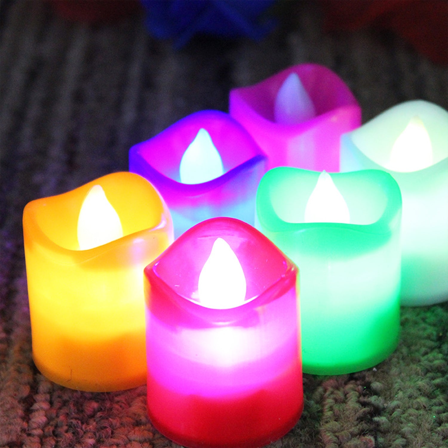 6429 10PCS FESTIVAL DECORATIVE - LED TEALIGHT CANDLES | BATTERY OPERATED CANDLE IDEAL FOR PARTY. DeoDap 6429 10PCS FESTIVAL DECORATIVE - LED TEALIGHT CANDLES | BATTERY OPERATED CANDLE IDEAL FOR PARTY. DeoDap